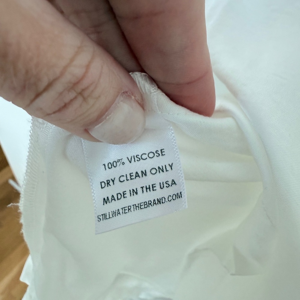 STILLWATER THE WREN SILKY TEE in White | Size: Small | NWOT - Picture 5 of 6